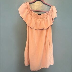 Fashion Nova Peach Ruffle Top